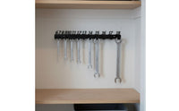 Wall Mount Wrench Organizer Heavy-Duty Numbered Spanner Holder Construction Metal Wrench Storage Rack for Mechanics, Handymen