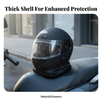 Helmet with Neck Warmer Windproof Winter Warm Soft Lining Secure Headwear for Adults, Cold Weather Commuting, Outdoor, Adventure