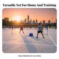 Indoor Outdoor Use Portable Badminton Net Easy Assembly Foldable Badminton Net Set Lightweight Sports Equipment Long-Lasting Construction for Family, Beginners, Kids, Backyard, Training, Beach