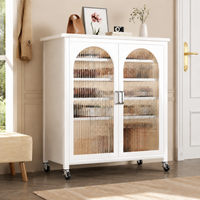 Narrow Shoe Rack with Stone Top, Nordic Style for Small Apartments, Closed Shoe Cabinet with 6 Shelves and Adjustable Compartments, Cloud White