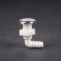Replacement Bubble Nozzle Fitting Low-Profile Bathtub Nozzle with Chrome Cap for Massage Tub