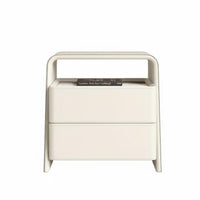 Modern Design Single-Drawer End Table Minimalist aesthetic Nightstand Luxury Feel Bedside Cabinet Storage Solution for Apartment Dwellers, Homeowners, Students, Guest Room, Hotel, Entryway, Office