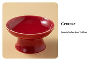 Chinese Design Tea Snack Plate Multi-Purpose Footed Fruit Bowl Decorative