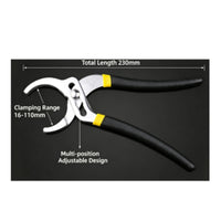 Spring-Loaded Plumbing Pliers Serrated Adjustable Pliers Multipurpose Hand Tool Non-Slip for Plumbers, Handymen, Homeowners, Home Repair, Sink Installation