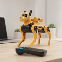 Smart DIY Robot Dog STEM Robotic Animal Building Kit Cute Robot Dog with Replaceable Head Touch Sensitive for Girls