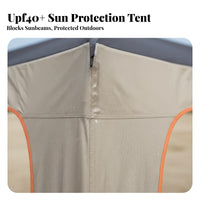 Hexagonal Camping Tarp sunlight Protection Car Side Awning Waterproof sun cover for Beachgoers, Families, Barbecues, outdoor meals, Backyard Gatherings