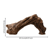 Artificial Driftwood Natural-Looking Aquarium Driftwood Aquarium Stump Wood-Like Aquatic Pet Tank Cave Hollow for Aquarists