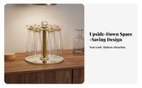 Inverted Vino Glass Display European Design Freestanding Vino Glass Stand Freestanding Stemware Stand Decorative Bar Accessory