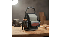 Large Capacity Multi-Pocket Tool Bag Thickened Portable Tool Tote Reinforced Zippers Wide Mouth Opening for Maintenance