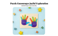 Finger Counting Board Early Development Finger and Toe Learning Puzzle Develops Fine Motor Skills Color and Number Puzzle for Classroom, Homeschooling