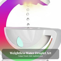 Silent Operation Water Drop Backflow Humidifier Easy-to-Clean Reservoir Anti-Levitation Humidifier Automatic Shut-Deactivated for Bedroom