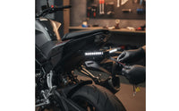 Motorcycle Rear Guard Remover Tail Tidy Bracket Plug-and-Play Number Plate Bracket with Black Metal Motorcycle Number Plate Bracket