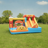 Bouncy Castle Heavy-Duty Castle with Slide Inflatable with Slide for Birthday Parties
