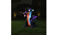 Two-Headed Dragon Inflatable Halloween Inflatable Dragon Easy Setup Decoration for Lawn, Porch