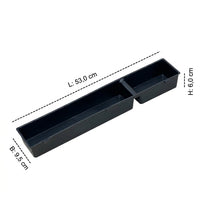 Large Chicken Feeder, Rectangular Poultry Feeder, 2 Pieces, 6cm High, Over 0.5L Capacity, Made of Sturdy Plastic