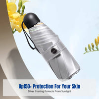 UPF50 Protection Umbrella, Double Coated Sun Umbrella, Compact, Portable, Women's Rain or Shine