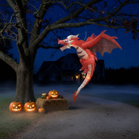 Inflatable Dragon with LED Light-up Hanging Dragon for Yard, Garden