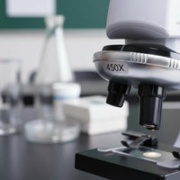 Educational Gift Kids Microscope Set LED Light Beginner Microscope Kit 1200x Magnification for Classroom