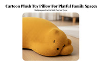 Cartoon design Sleeping Polar animal Chair Creative Design creatureShaped Seat Large Size Floor Stool Multi-Functional for Children, Parents, Living Room, Playroom, Bedroom