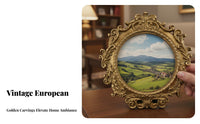 Embossed Resin Photo Frame European Design Baroque Design desktop Picture Frame Home Decor