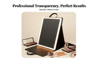 Portable Lighted Vanity Case Sturdy Travel Accessory Large Capacity for Bedroom