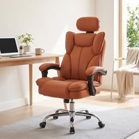 Swivel Office Chair with Headrest Ergonomic High Back Office Chair Padded for Telecommuters, Students, Computer Desk, Study Room