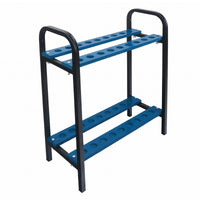 18-Club Golf Rack Circular Slots Golf Club Rack Tubular Frame Sports Organizer for Outdoor Practice Net, Store Display