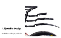 Retractable Mudguard Set Long-Lasting Telescopic Bike Mudguard Cycle Mudguard Set Lightweight Front and Rear Mud Flaps Quick