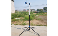 Adjustable Height Cycle Repair Stand Tripod Bike Repair Stand with Tool Tray Compact Steady for Workshop