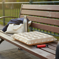 Inflatable Seat Pad Thickened PVC Square Inflatable Pad Perforated Inflatable Pad Breathable Seating Accessory Portable for Car