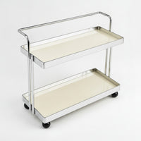 Two-Tier Storage Rack Space-Saving Countertop Rack with Trays Open Tabletop Organizer for Vanity