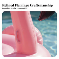 Rose Gold Inflatable Flamingo Thick Material Inflatable Flamingo Rideable Thickened PVC Large Animal Floatie for Adults, Beach, Lake