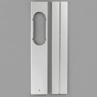 2 Pieces Window Sealing Plate Assembly Silver-Finish Conditioner Window Plate Adjustable Hardware for Homeowners
