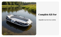 Inflatable Fishing Boat Thickened Material Heavy Duty Inflatable Boat Wear-Resistant Foldable Dinghy for Anglers, Fishers, Lakes, Beach, Camping Trips