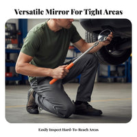 Extendable Undercar Mirror Portable Telescopic Inspection Mirror Hand Tool Long-Lasting Design for Technicians