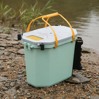 Portable Octagonal Fishing Bucket Multi-Function Seating Bucket Fishing Box Compact Size Athletic Goods for Stream