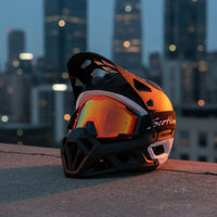Full Face Helmet Adjustable Downhill Helmet with Goggles Washable for Commuters