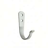 J-Hook Heavy Duty Iron Hook Coat Hooks Screw-Mount Wall-Mounted Hooks Compact for Entryway, Bathroom