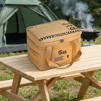 Camping Bag 42L, Waterproof Equipment Bag 600D Oxford, Camping Gear Organizer with Compartments and Handles, 48x33x27cm
