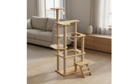 Large Cat Climbing Tree resistant Sisal Scratching Column Structure Double Tunnel Furry Friend Accessory