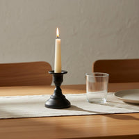 Metal Candle Holder Romantic Black Candle Stand Stable Base for Wedding
