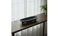 Fruit Tray Distressed Centerpiece Bowl Retro Metal Bowl with Footed Base for Living Room