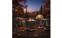 Portable Biofuel Firewood Cooker Lightweight Foldable  Stainless Steel Camping Grill for Backpackers, Backpacking, Picnic