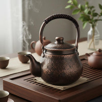 Handmade Copper Kettle Thickened Cookware Heat Resistant for Home, Commercial