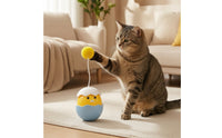 Wobbling Electric Cat Toy Battery-Operated Cat Toy with Wand Rotating Compact for Indoor Cats