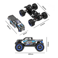 1/16 RC Pickup Crawler Knobby Tires Wireless-Controlled off-Road Truck 4x4 off-Road RC Truck Independent Shock Absorption System