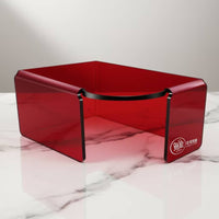 Translucent Reptile Hiding Shelter Acrylic Terrarium Visual Hide Smooth Hideout Sturdy for Gecko