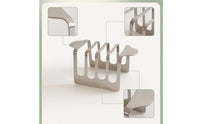 Toast Rack Stainless Steel Toast Holder Mirror-Polished Bread Holder for Breakfast, Kitchen Countertop, Cafes