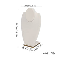 Pendant Display Bust Construction Jewelry Display Bust Stable Base Pendant Chain Holder for Photographers