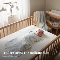 Anti-Startle Arms-up Swaddle Sack Bionic Vernix Material Arms-up Swaddle Improves Sleep Baby Sleeping Bag Self-Soothing for Newborns, Infants, Caregivers, Bedtime, Rest Period Time, Nursery, Indoors